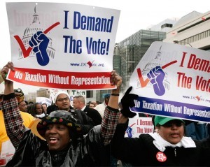 Cử tri da màu Mỹ biểu tình đòi quyền bỏ phiếu công bằng.